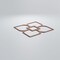 Ekena Millwork Large Olivia Decorative Fretwork Wood Wall Panels, Walnut, 23 3/8"W x 23 3/8"H x 3/8"T WALW24X24X0375OLVWA - alternate 2